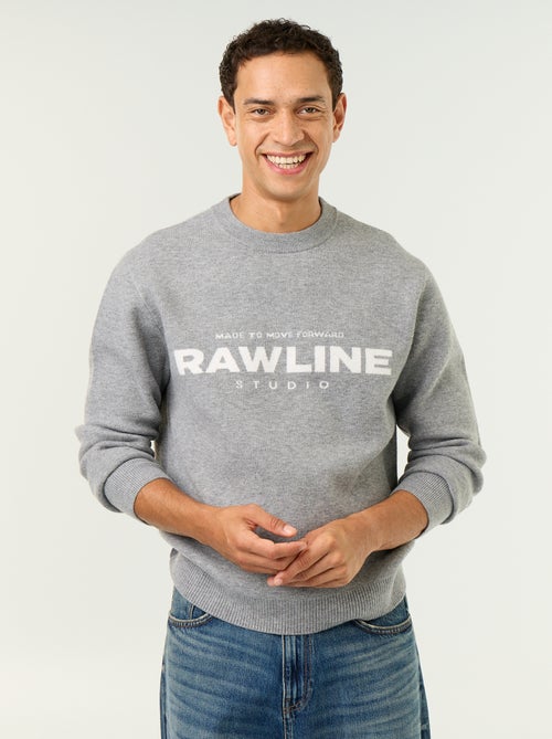 Crew neck sweater with lettering - Kiabi Crew neck sweater with lettering - Kiabi