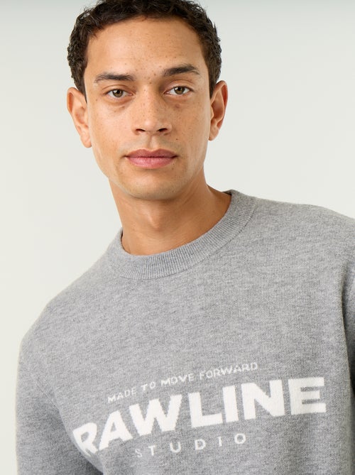 Crew neck sweater with lettering - Kiabi Crew neck sweater with lettering - Kiabi