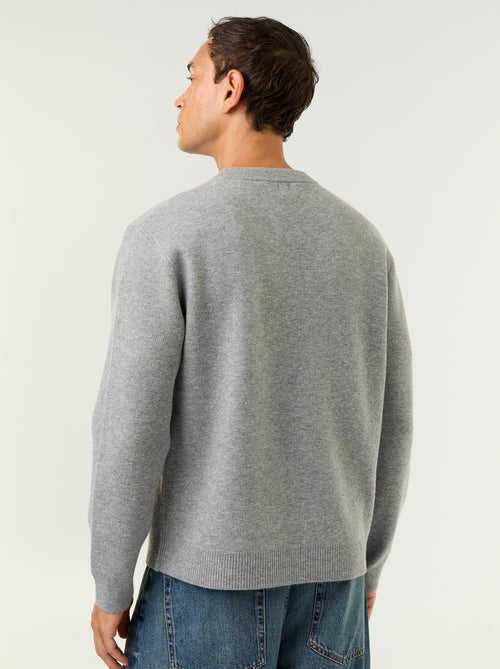 Crew neck sweater with lettering - Kiabi Crew neck sweater with lettering - Kiabi