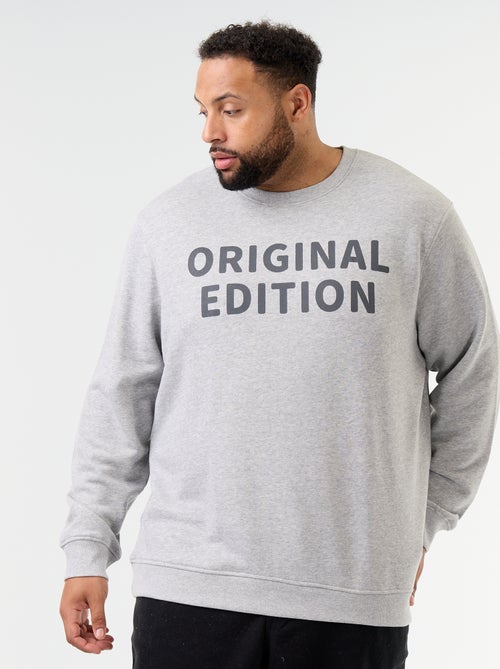 Crew Neck Sweatshirt with 'Original Edition' Print - Kiabi