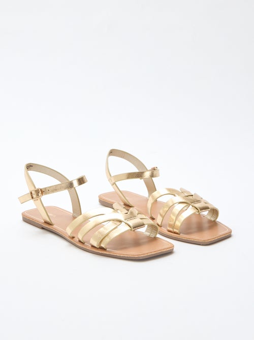 Criss-Cross Strap Sandals - Kiabi