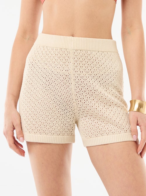 Crochet Knit Beach Shorts - Kiabi