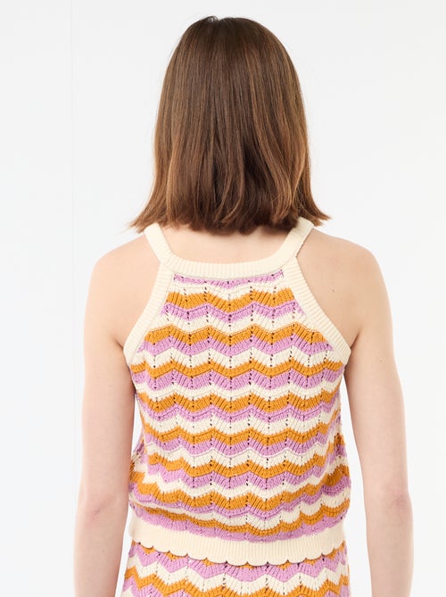 Crochet Tank Top with Racerback - Kiabi