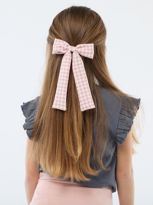 Crocodile Hair Clip with Fancy Knot and Ribbon - Kiabi