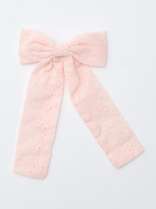 Crocodile Hair Clip with Fancy Knot and Ribbon - Kiabi