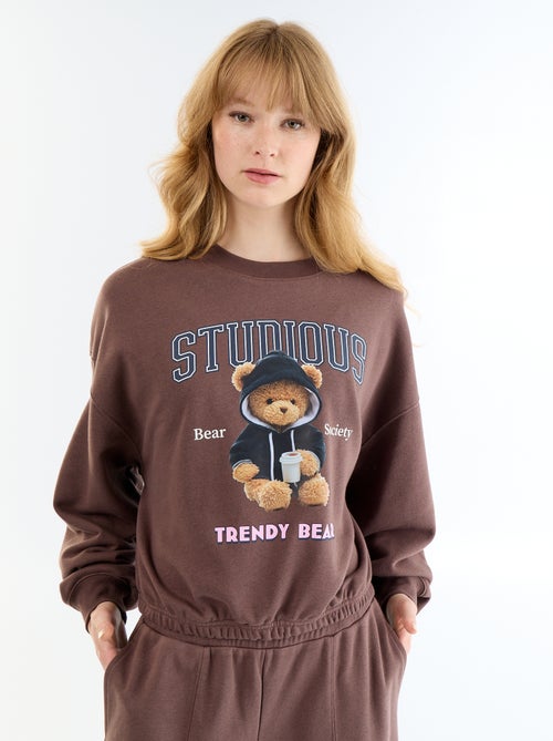 Crop top sweatshirt - Kiabi