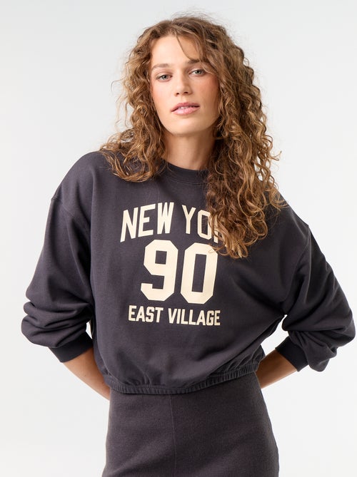 Crop top sweatshirt - Kiabi