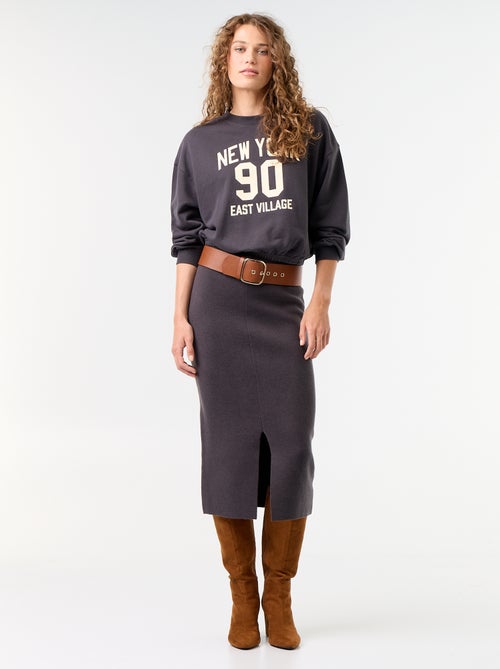 Crop Top Sweatshirt - Kiabi