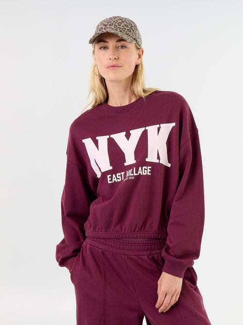 Crop top sweatshirt - Kiabi