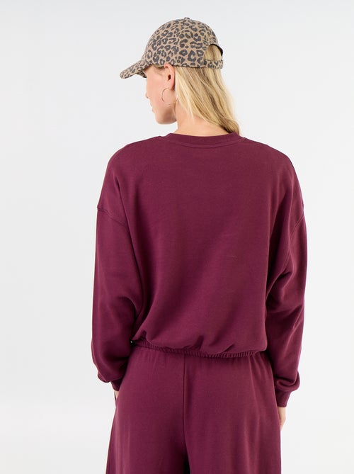Crop top sweatshirt - Kiabi