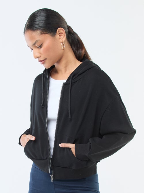 Cropped Hoodie Sweatshirt - Kiabi