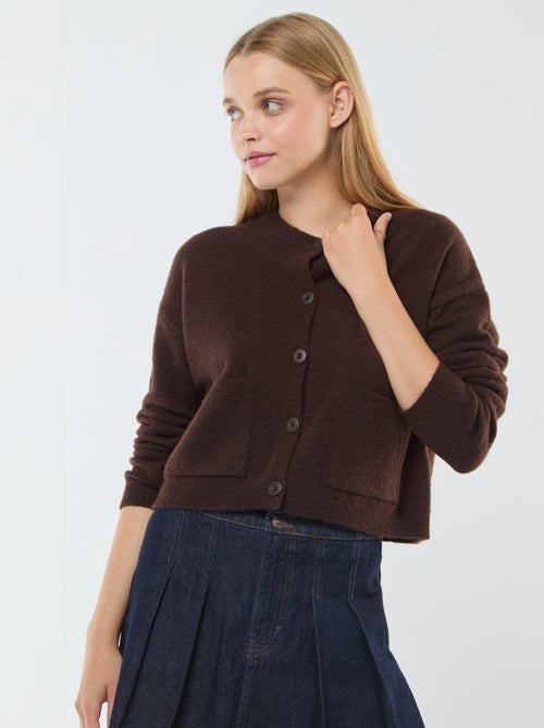Cropped Knit Cardigan - Kiabi