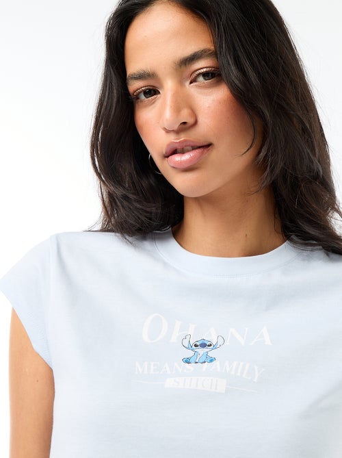Cropped "Stitch" T-Shirt - Kiabi