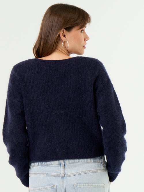 Cropped-Umstandspullover mit Twist-Detail - Kiabi