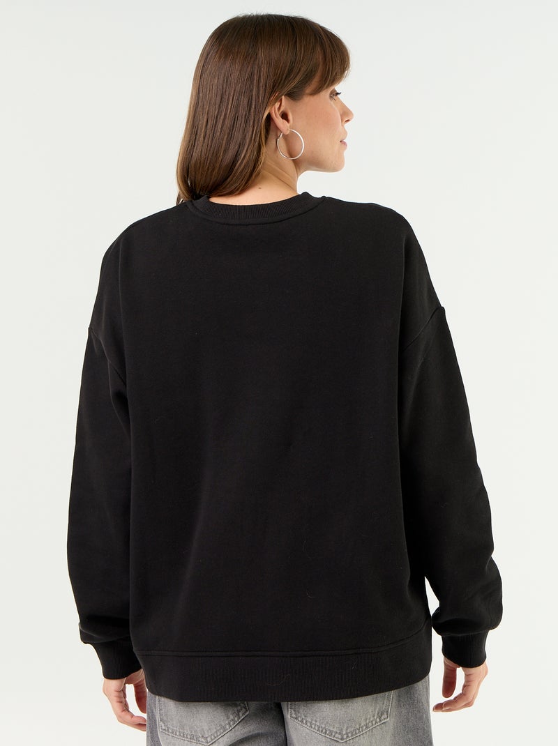 Crossover Nursing Sweatshirt Black - Kiabi