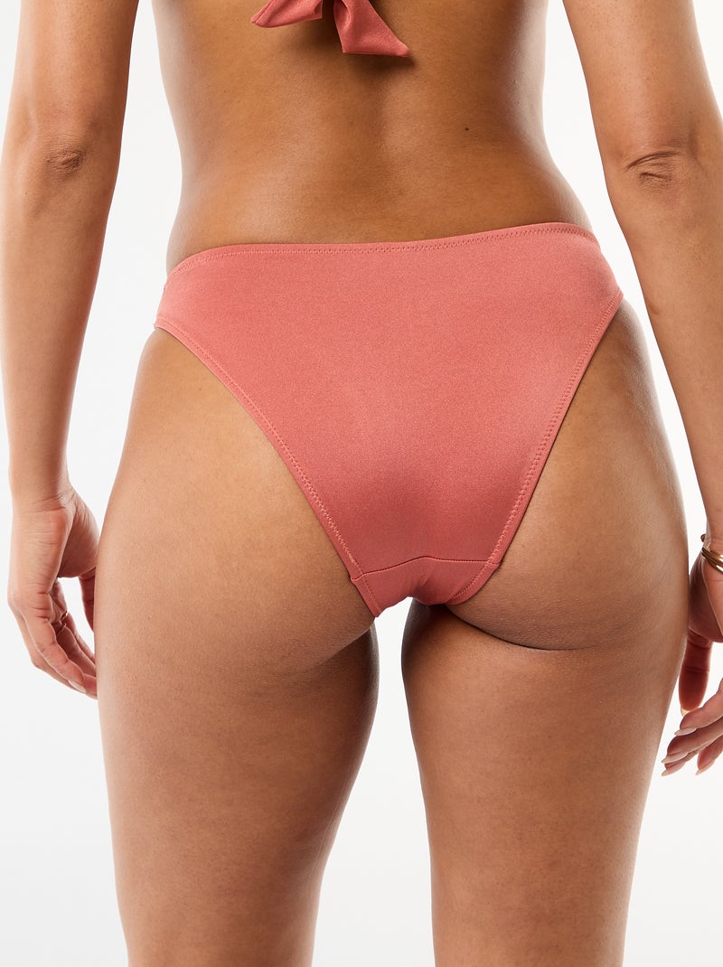 Culotte de bain avec fleur en relief Rouge - Kiabi