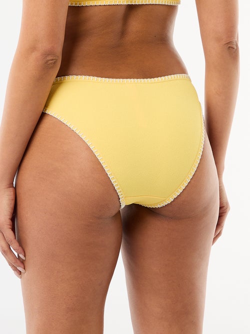 Culotte de bain avec surpiqûres contrastées - Kiabi