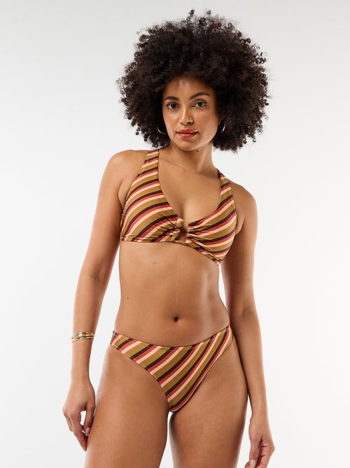 Culotte de bain en microfibre imprimée - Kiabi