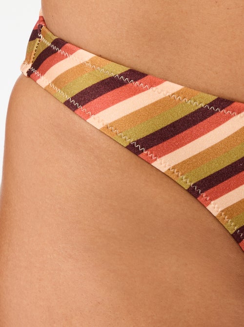 Culotte de bain en microfibre imprimée - Kiabi