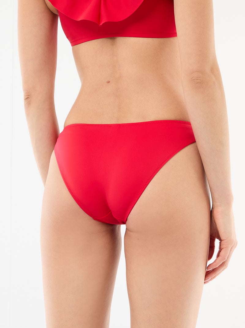 Culotte de bain en microfibre souple Rouge - Kiabi