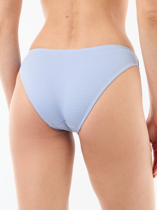 Culotte de bain imprimé vichy - Kiabi