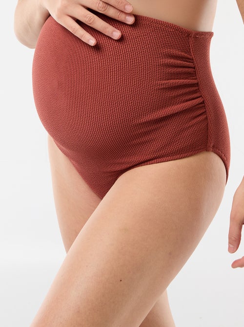 Culotte de bain maternité taille haute - Kiabi