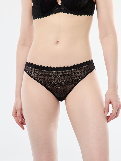 Culotte en dentelle - Kiabi