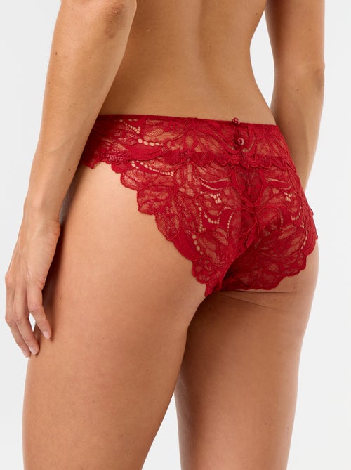 Culotte en dentelle pailletée - Kiabi