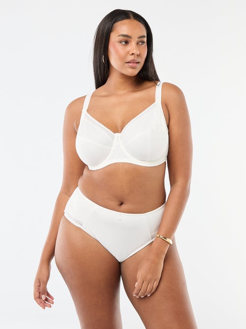 Culotte en microfibre côtelée - Kiabi