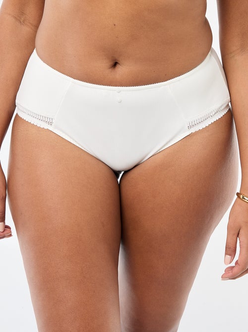 Culotte en microfibre côtelée - Kiabi