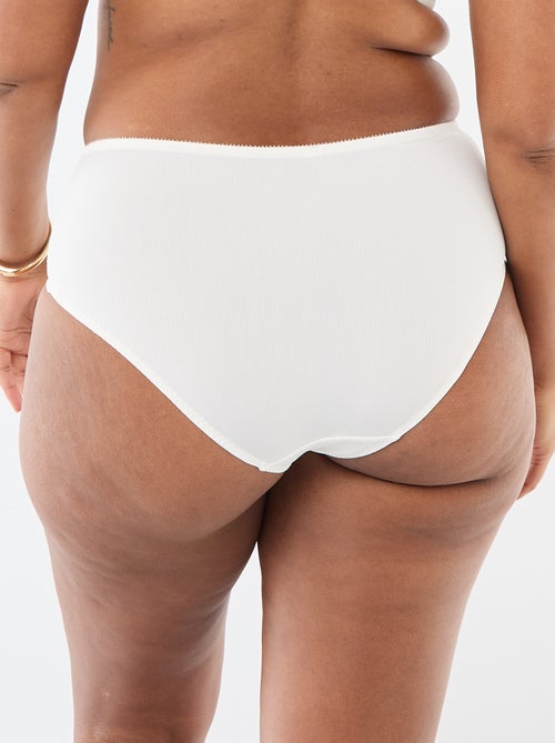 Culotte en microfibre côtelée - Kiabi