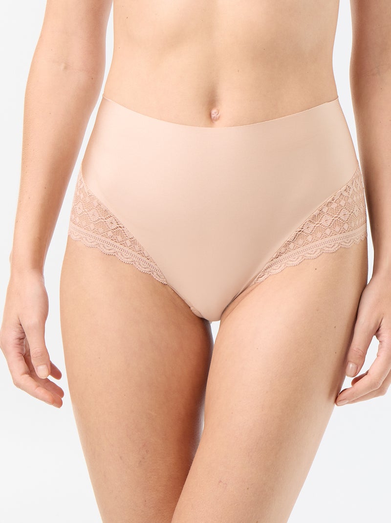 Culotte modellante a vita alta Rosa - Kiabi