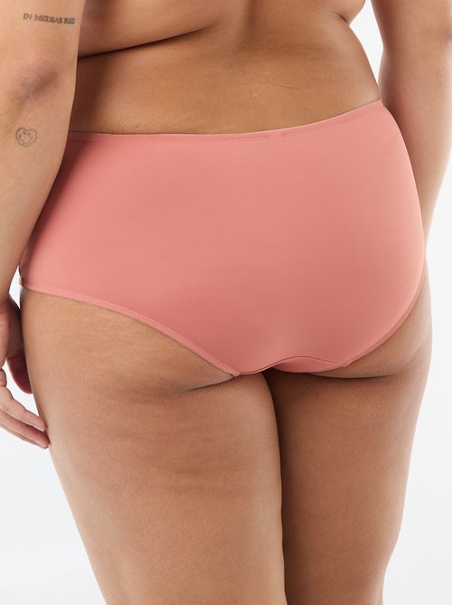 Culotte satinée avec dentelle - Kiabi