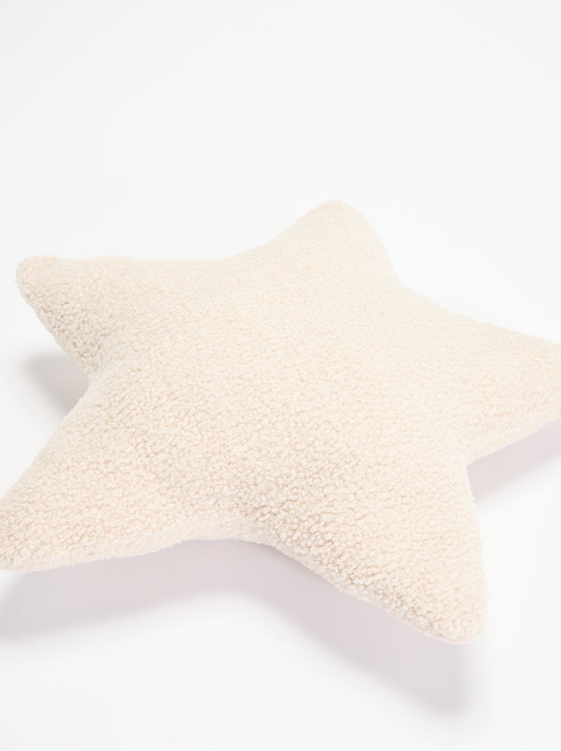 Cuscino a forma di stella in maglia bouclé Beige - Kiabi