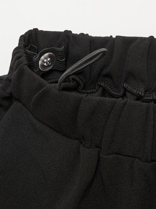 Damen-Weithose mit hoher Taille aus leichtem Strick - Kiabi