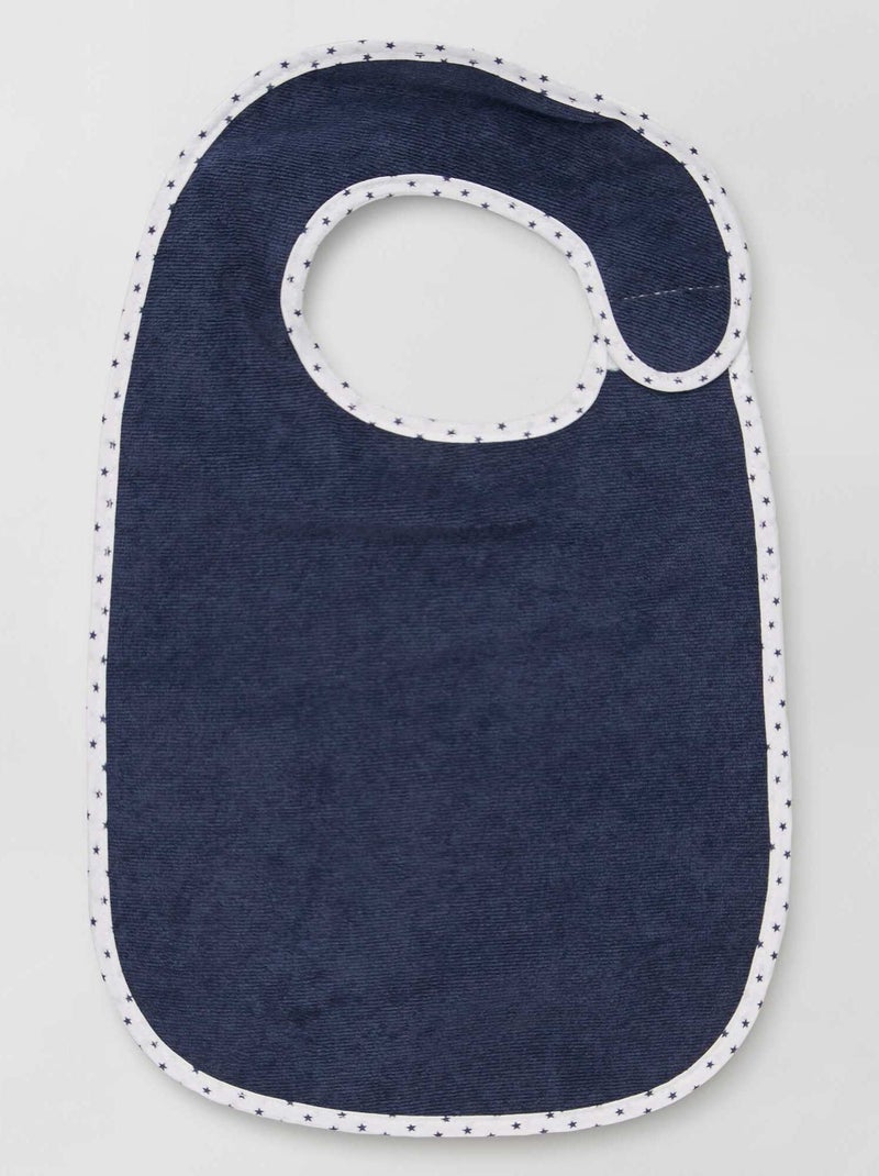Das 7er-Set gefütterte Frottee-Lätzchen Blau - Kiabi
