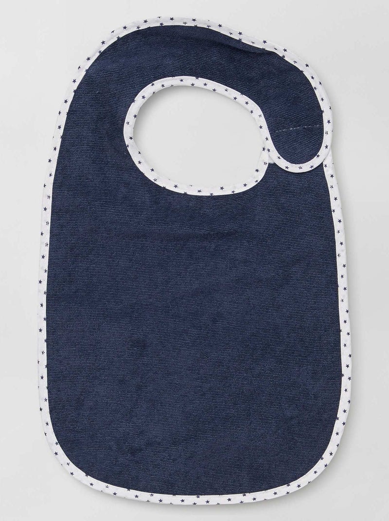 Das 7er-Set gefütterte Frottee-Lätzchen Blau - Kiabi
