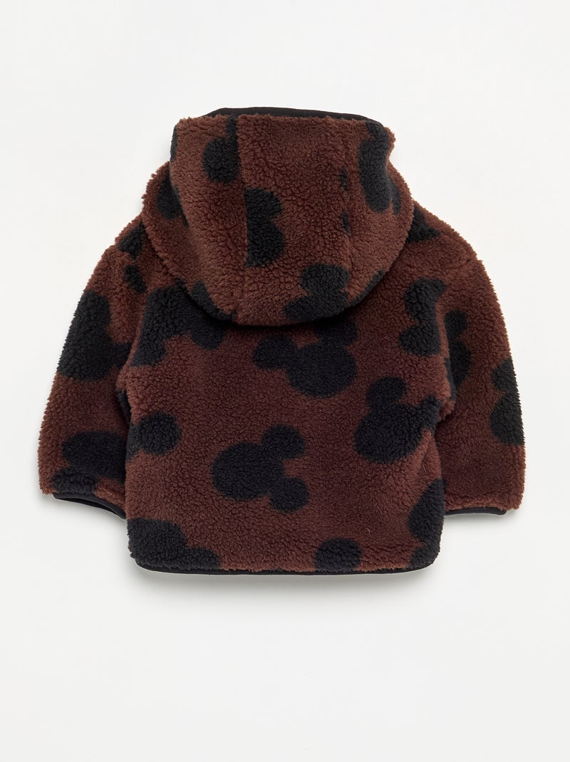 Daunenjacke 'Disney' 'Mickey' in Lammfell-Optik Marron - Kiabi