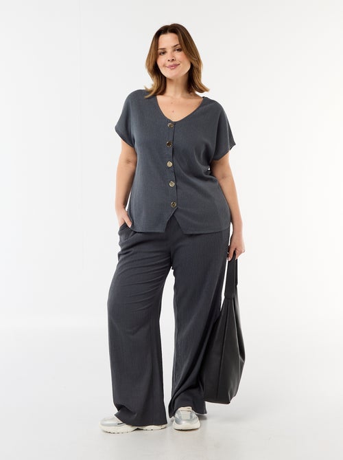 Débardeur à boutons dorés - Kiabi