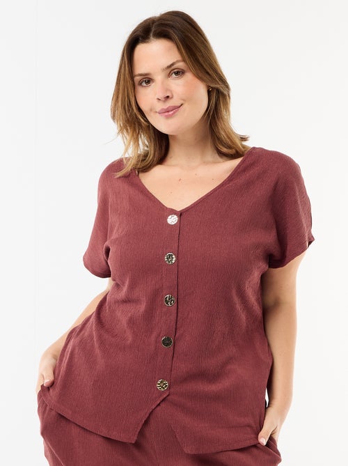 Débardeur à boutons dorés - Kiabi