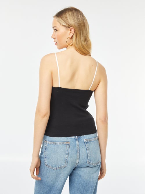 Débardeur à bretelles élastiquées - Kiabi