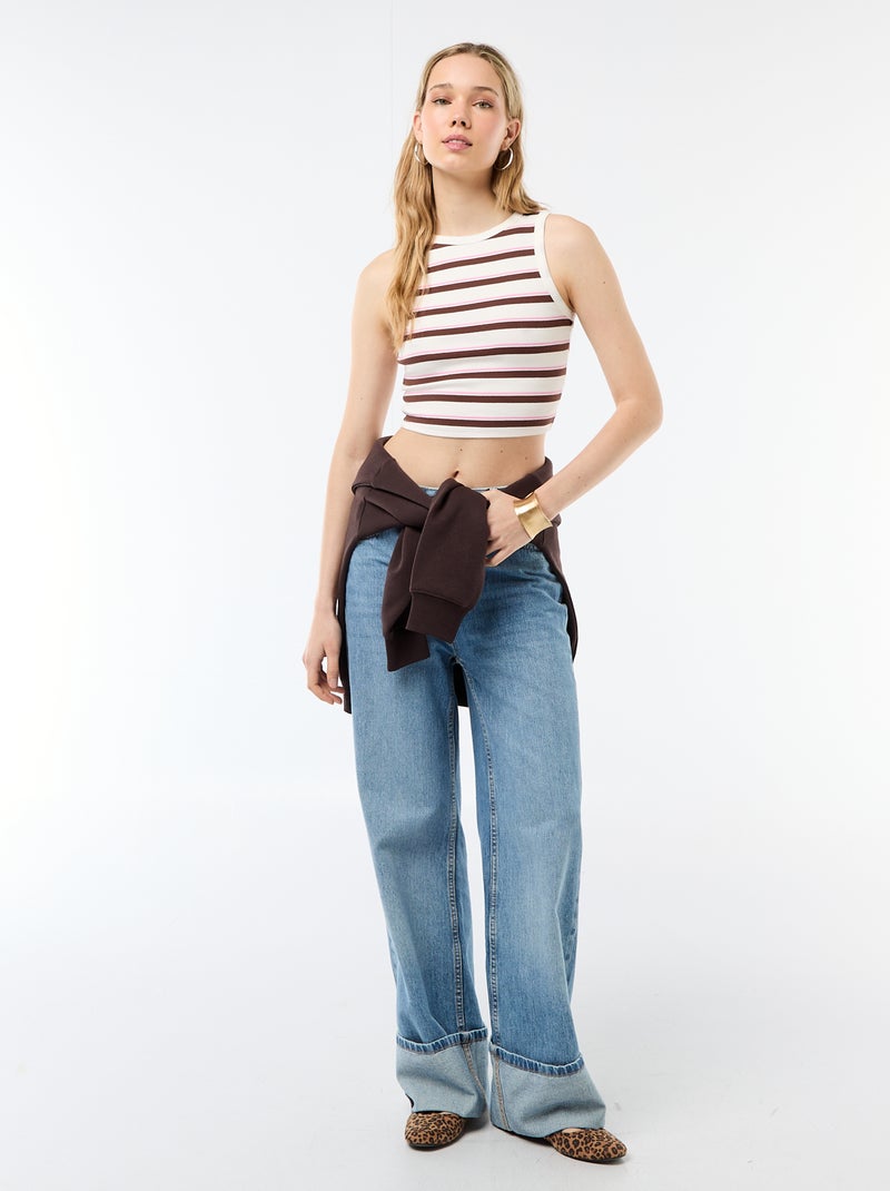 Débardeur à emmanchures américaines Blanc - Kiabi