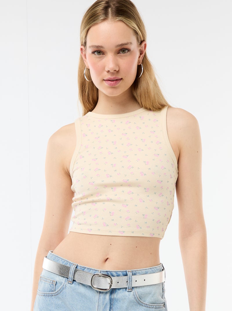 Débardeur à emmanchures américaines Jaune - Kiabi