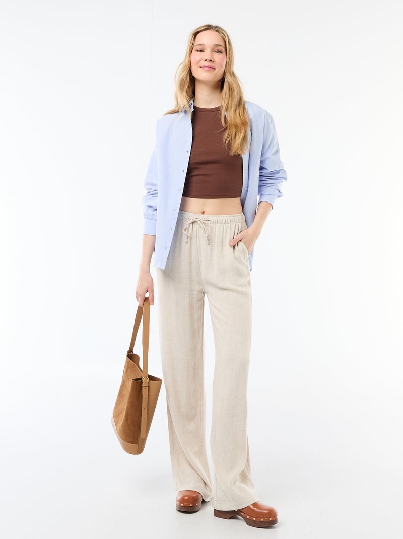 Débardeur à emmanchures américaines Marron - Kiabi