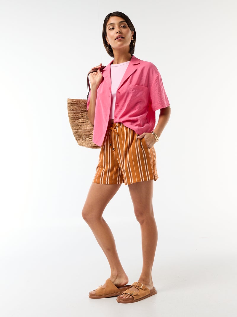 Débardeur à emmanchures américaines Rose - Kiabi