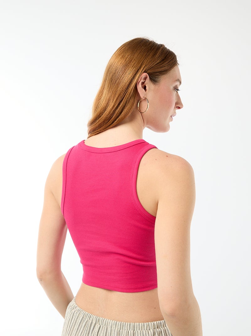 Débardeur à emmanchures américaines Rose - Kiabi