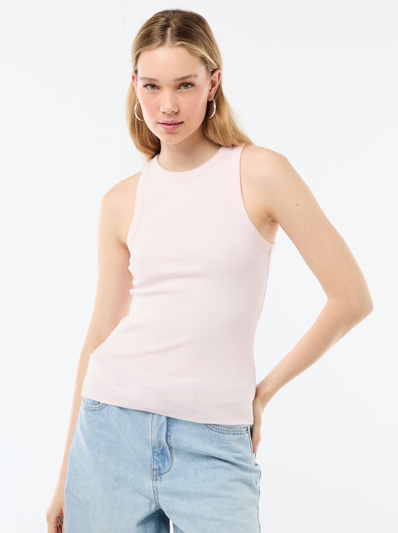 Débardeur à emmanchures américaines Rose - Kiabi