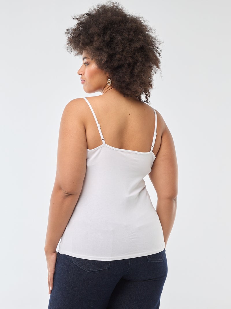 Débardeur à fines bretelles Blanc - Kiabi