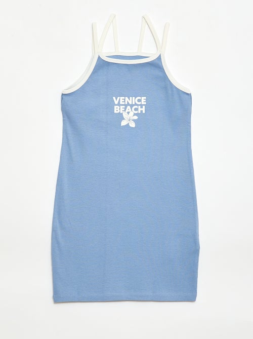 Débardeur à fines bretelles et animation poitrine - Kiabi