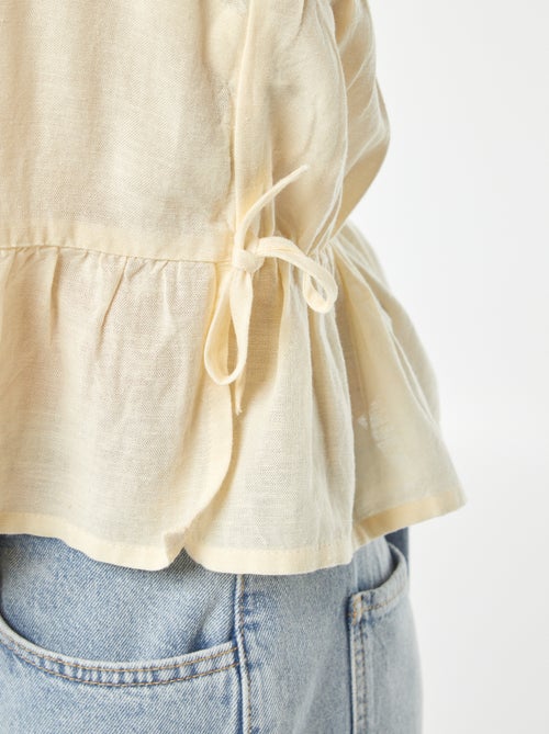 Débardeur à fines bretelles et motif - Kiabi